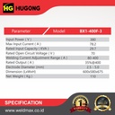 MESIN LAS HUGONG BX 1 400F 3 - TRAFO AC MMA COPPER