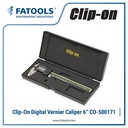 Clip On by FATOOLS CO-500171 Digital Vernier Caliper 150mm 6" Imperial Metric Inch MM Sigmat