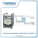 Panasonic YD400AT3 DC Arc Welding Machine 410A 380V 3 Phase Travo Las MMAW Scratch TIG