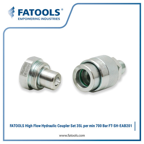 FATOOLS EAB201 High Flow Hydraulic Coupler Set 10000 PSI 700 Bar 35L per min Kopler Hidrolik Model C604 8481200080 Enerpac