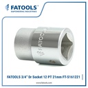 FATOOLS S161221 3/4" Dr Socket 12 PT 21mm Mata Soket Kunci Sock CrV Shock Metric 套筒扳手