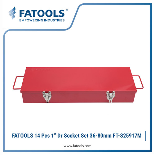 FATOOLS S25917M 14 Pcs Socket Set 1" Dr 36mm - 80mm