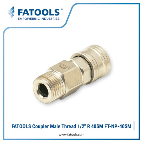 FATOOLS FT-NP-40SM Coupler Male Thread 1/2" R Air Quick Coupler 40SM
