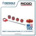 RIDGID 36390 Manual Ratchet Threader 1/2" - 1.1/4" NPT Snai Pipa 11R