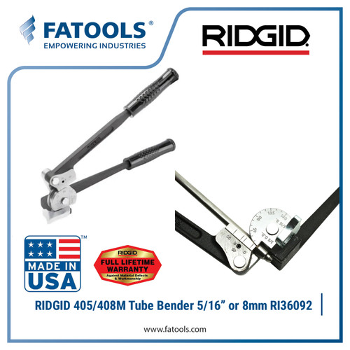 RIDGID 36092 405/408M Tube Bender 5/16" or 8mm