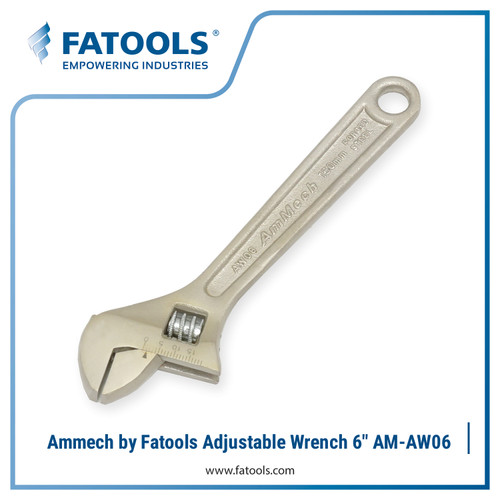 Ammech by Fatools Adjustable Wrench 6" Kunci Inggris 150mm CrV