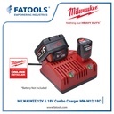MILWAUKEE M12 18C Battery Charger Li-Ion 18V 12V Pengisi Daya Lithium