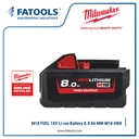 MILWAUKEE M18 HB8 Lithium Battery 8 Ah High Output 18V Cordless Li-ion