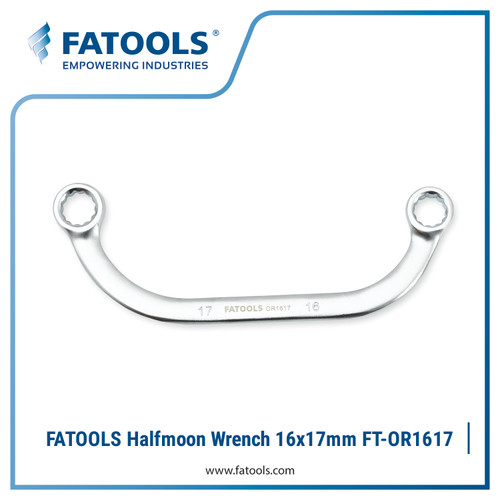 FATOOLS OR1617 Halfmoon Ring Wrench 16x17mm Kunci Ring Bulan