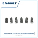 FATOOLS CP500S-TIP Tip Set for 20" Circlip Plier CP500S Tang Snap