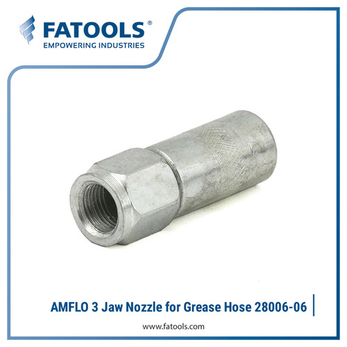 AMFLO 28006-06 3 Jaw Nozzle for Grease Hose Fatools Oil Valve