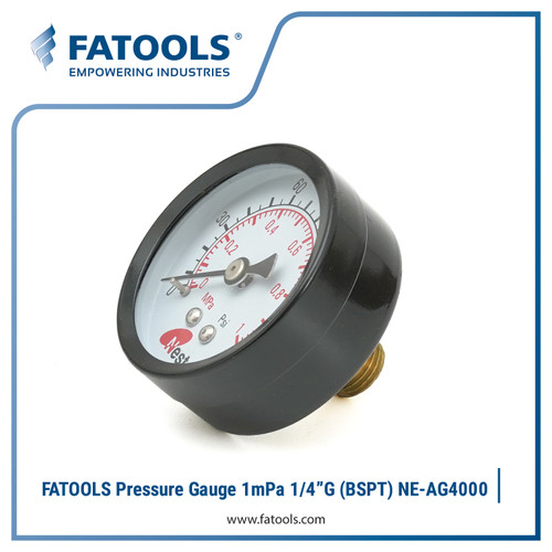 FATOOLS NE-AG4000 Pressure Gauge 1/4" G BSPT 1 mPa 150 PSI