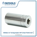 FATOOLS 1/2" Dr Deep Socket 12PT 27mm Metric Kunci Sock Panjang Wall