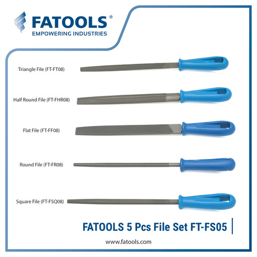 FATOOLS FS05 5 Pcs File Set Alat Kikir Besi Logam Kayu