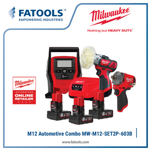 MILWAUKEE M12 Automotive COMBO Impact Wrench Polisher Inflator Socket