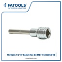 FATOOLS S1206HX-08 1/2" Dr Socket M8 x 85mm Kunci L Sock