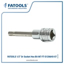 FATOOLS S1206HX-07 1/2" Dr Socket M7 x 85mm Kunci L Sock