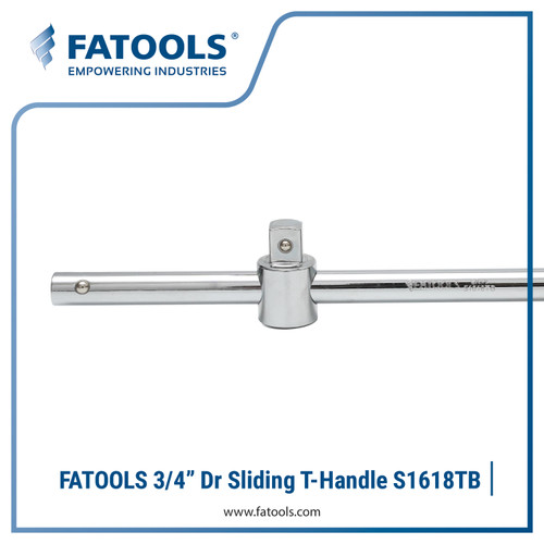 FATOOLS S1618TB 3/4" Dr Sliding T Bar 18" Gagang Kunci Sock Geser