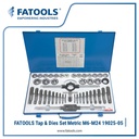 FATOOLS 19021-05 45 Pcs Tap & Dies Set M6-M24 Senai Tap Drat Metrik