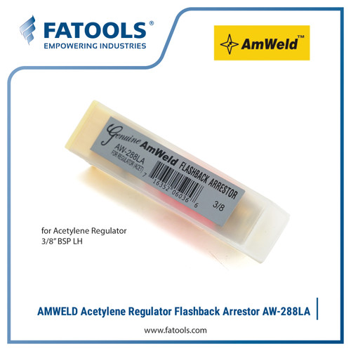 FATOOLS 288LA Acetylene Regulator Flashback Arrestor 3/8 BSP LH 288LGB