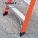 FATOOLS FS4008 Fiber Glass Ladder 8 Step Feet 2.4 m PLN Tangga Lipat