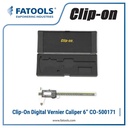 Clip On by FATOOLS CO-500171 Digital Vernier Caliper 150mm 6" Imperial Metric Inch MM Sigmat