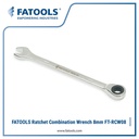 FATOOLS RCW08 Ratcheting Combination Wrench 8mm Kunci Ring Pas Ratchet Bolak Balik 12PT