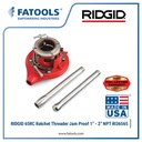 RIDGID 36565 65RC Ratchet Threader Jam Proof 1" - 2" NPT Snai Pipa Manual Receding