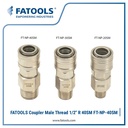 FATOOLS FT-NP-40SM Coupler Male Thread 1/2" R Air Quick Coupler 40SM