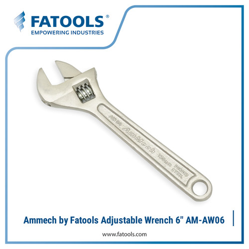 Ammech by Fatools Adjustable Wrench 6" Kunci Inggris 150mm CrV