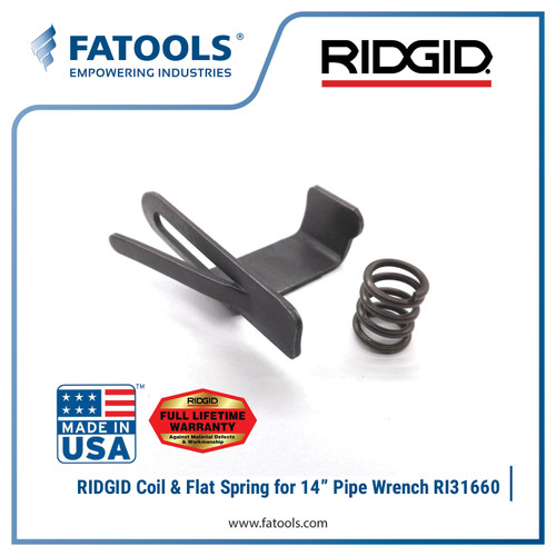 RIDGID 31660 Coil & Flat Spring 14 for 31020 Pipe Wrench Per Kunci