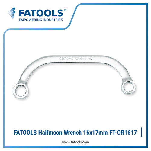 FATOOLS OR1617 Halfmoon Ring Wrench 16x17mm Kunci Ring Bulan