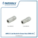 AMFLO 28006-06 3 Jaw Nozzle for Grease Hose Fatools Oil Valve