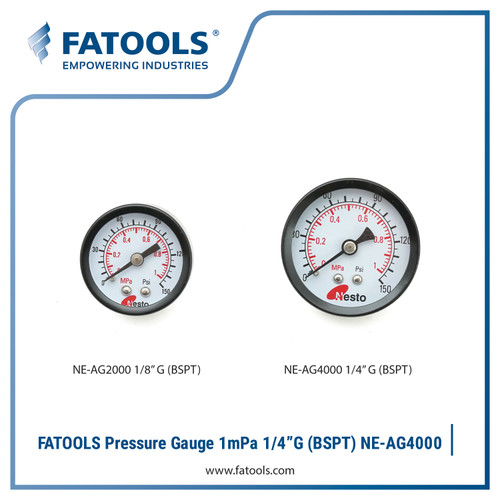 FATOOLS NE-AG4000 Pressure Gauge 1/4" G BSPT 1 mPa 150 PSI