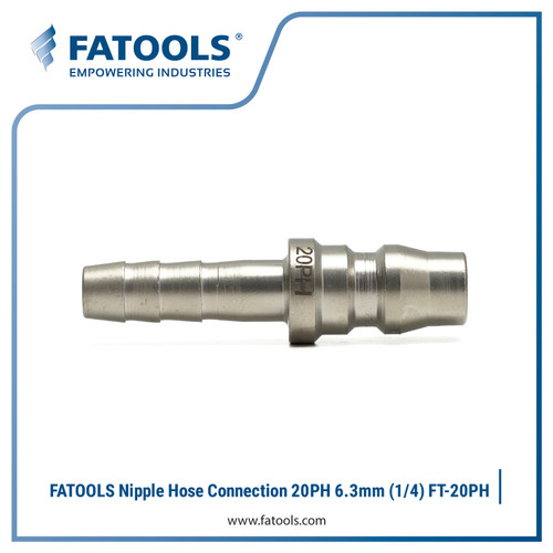 FATOOLS 20PH Nipple Hose 6.3mm 1/4” Plug Kopler Selang Neple Quick