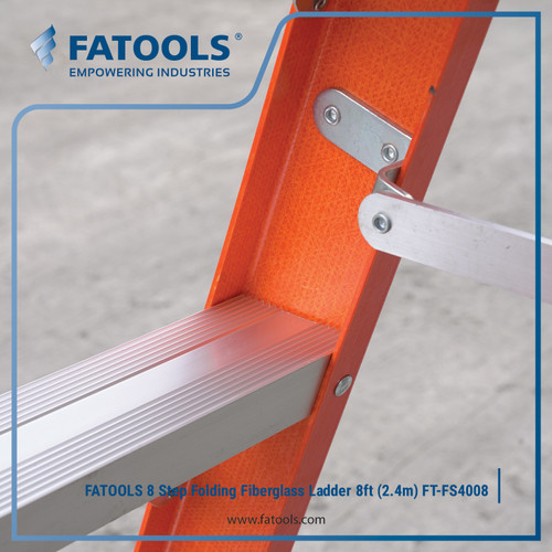 FATOOLS FS4008 Fiber Glass Ladder 8 Step Feet 2.4 m PLN Tangga Lipat