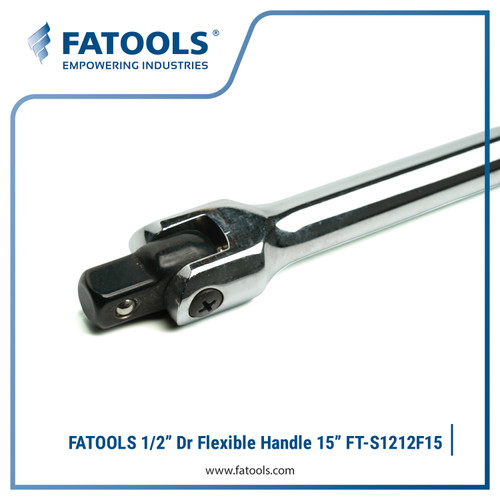 FATOOLS 1/2" Dr Flexible Handle Socket 15" S1212F15 Gagang Sock Extend
