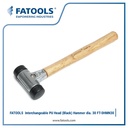 FATOOLS Interchangeable PU Head Hammer d. 30mm Palu