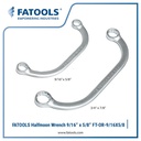 Fatools Halfmoon Wrench 9/16" x 5/8" Imperial Inci OR-9/16X5/8 Bulan