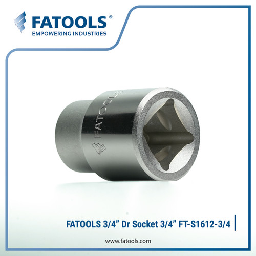 FATOOLS 3/4" Dr Socket 3/4" 12PT Imperial S1612-3/4 Kunci Sock