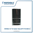 FATOOLS 1/2" Dr Socket 16mm 6pt FT-S120616 Kunci Sock Metric