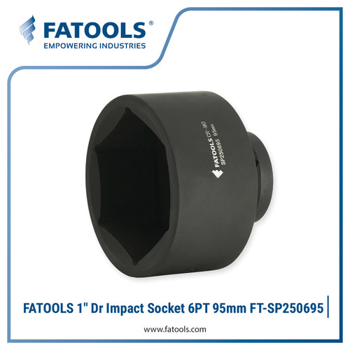 FATOOLS 1" Dr Impact Socket 95mm 6PT Metric Kunci Sock SP250695