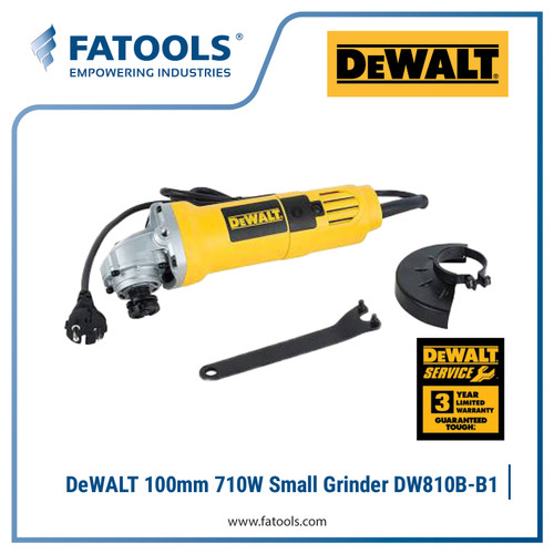 DEWALT DW810B-B1 Mesin Gerinda 4" 100mm 710W Small Angle Grinder