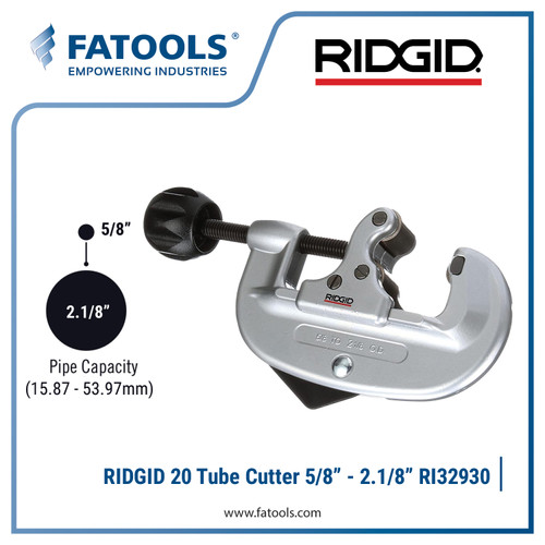RIDGID 32930 20 Tube Cutter 5/8" - 2.1/8"