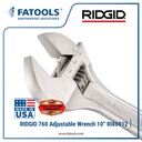 RIDGID 86912 760 Adjustable Wrench 10" Kunci Inggris 250mm