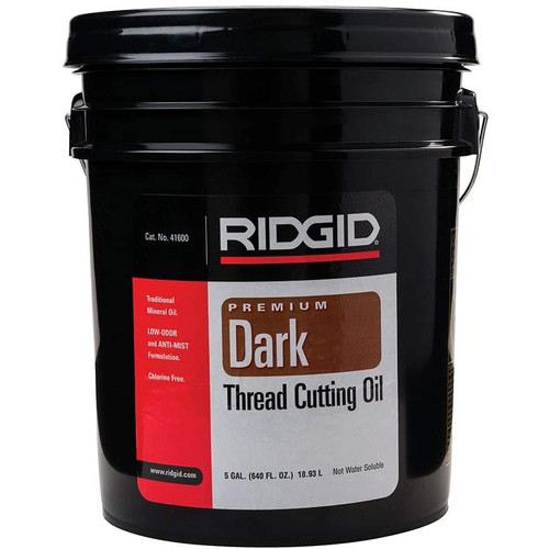 Ridgid 41600 Dark Thread Cutting Oil 5 gallon 18.9 Liter