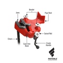 Ridgid 40215 BC810A Top Screw Bench Chain Vise 1/2-8"