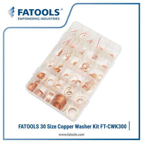 FATOOLS FT-CWK300 - 30 Sizes Copper Washer Kit