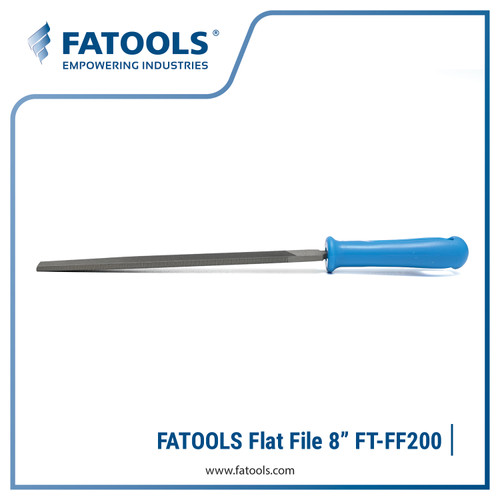 FATOOLS FF200 Flat File W/ Handle 8" Pengikir Kikir Besi Lurus