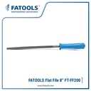 FATOOLS FF200 Flat File W/ Handle 8" Pengikir Kikir Besi Lurus